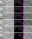 6 steps of nano carbon chain formation starting from a carbon bridge